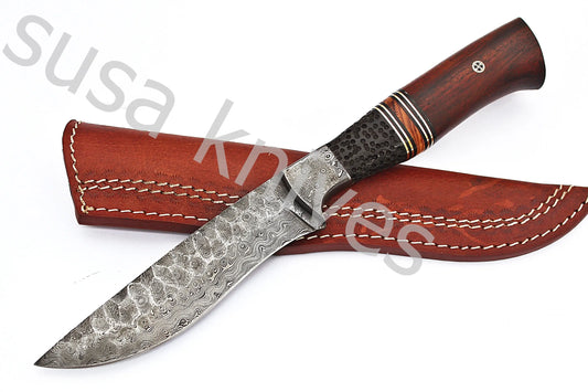 Damascus Steel hunting Knife - SUSA KNIVES