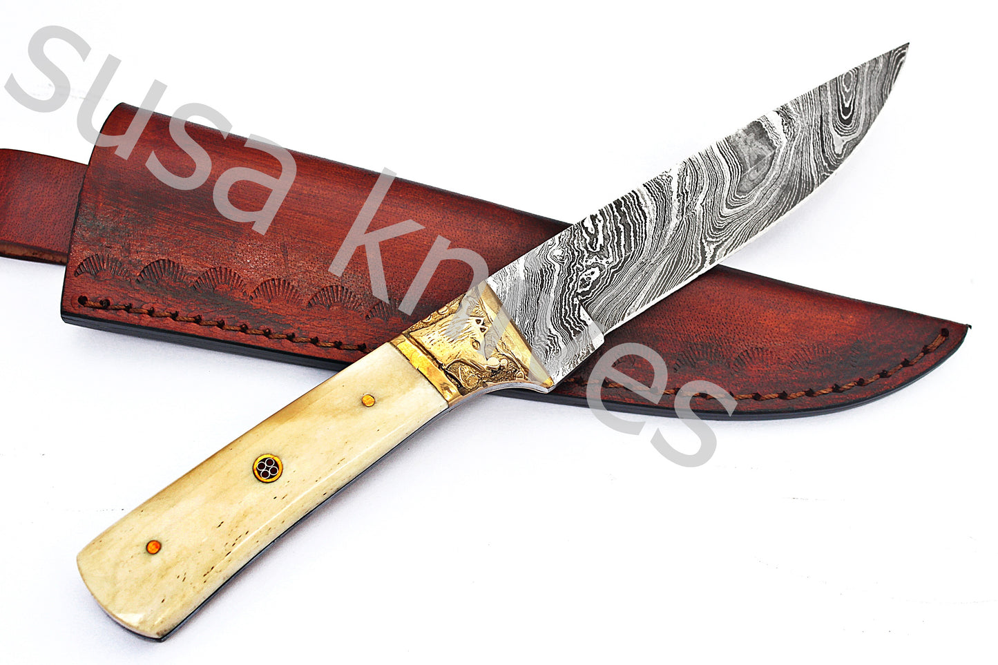 Damascus Steel Skinner Knife - SUSA KNIVES