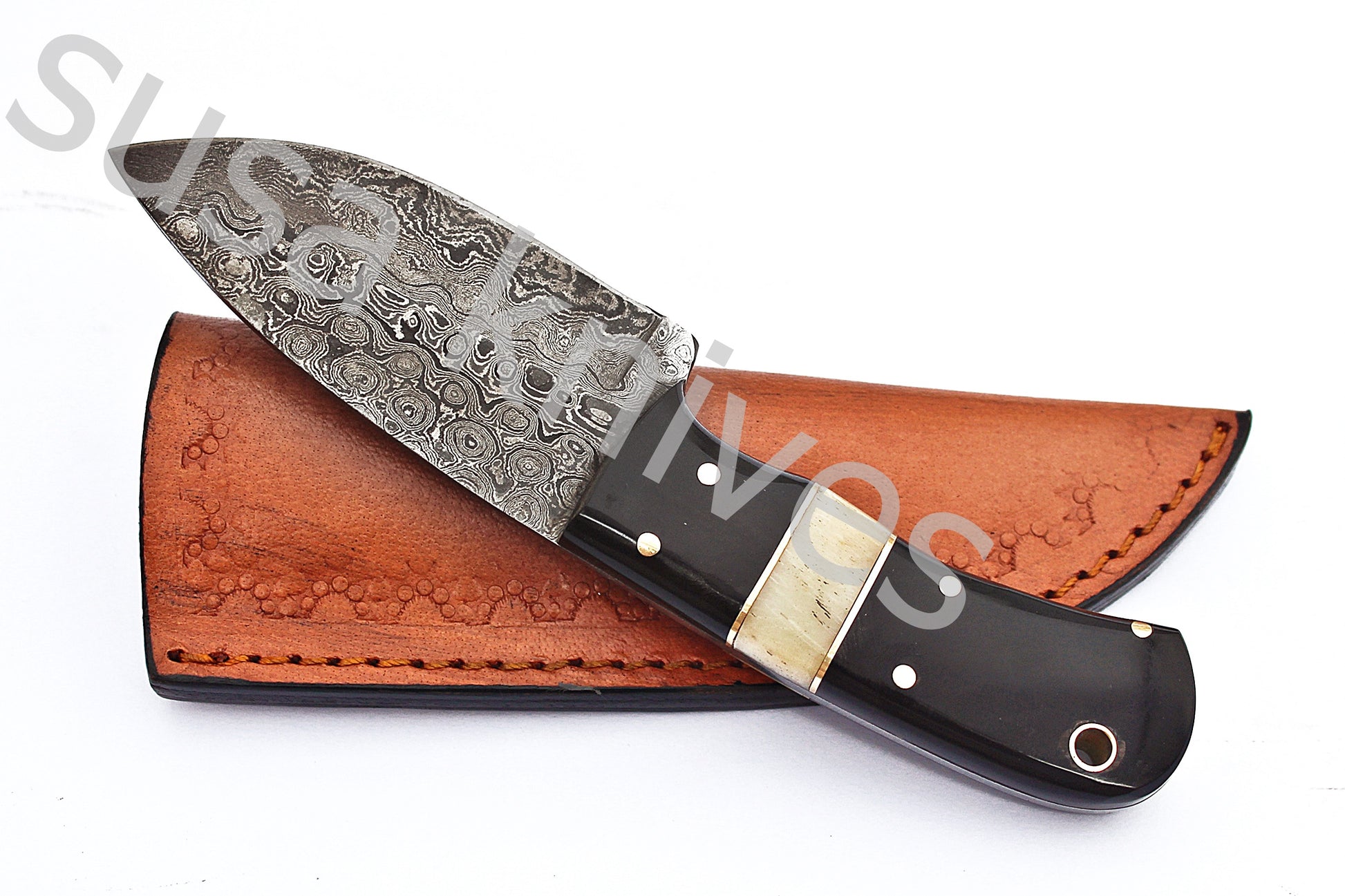 Damascus Steel Skinner Knife - SUSA KNIVES