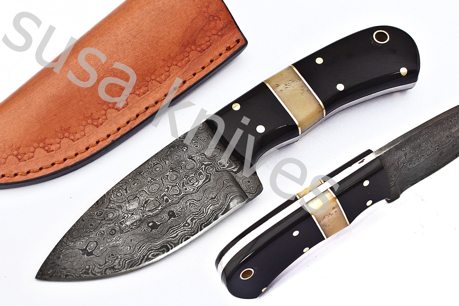 Damascus Steel Skinner Knife - SUSA KNIVES