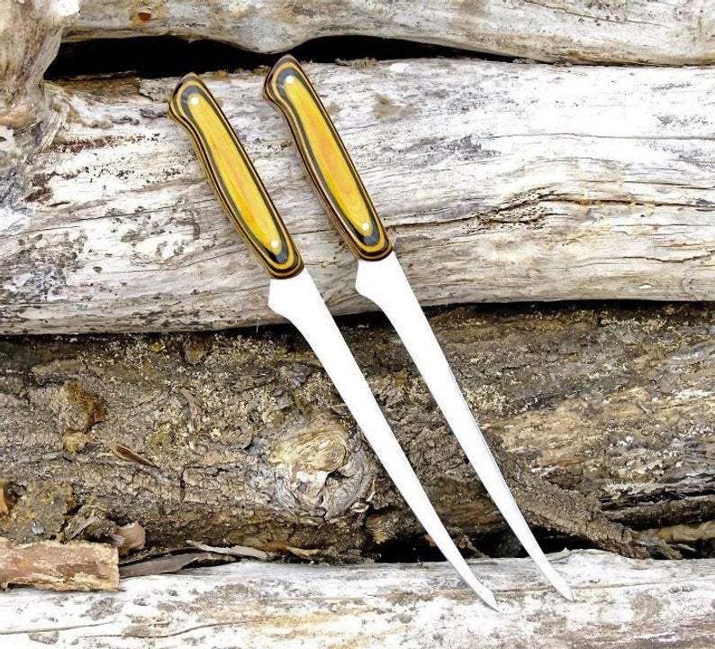 HANDMADE 440C STEEL FILLET KNIVES  2 PCS SET - SUSA KNIVES