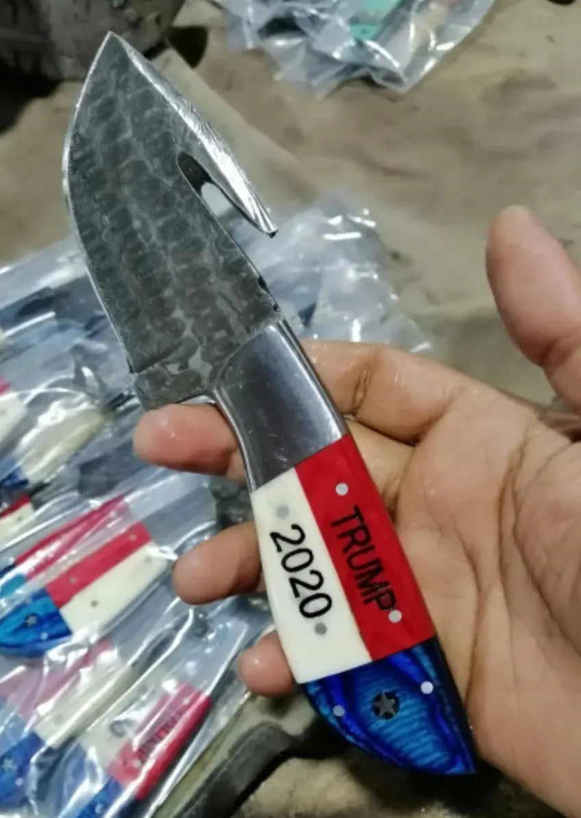 handmade custom gut hook knife - SUSA KNIVES