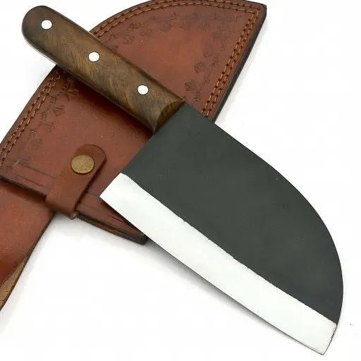 HANDMADE CLEAVER KNIFE CORBAN STEEL - SUSA KNIVES