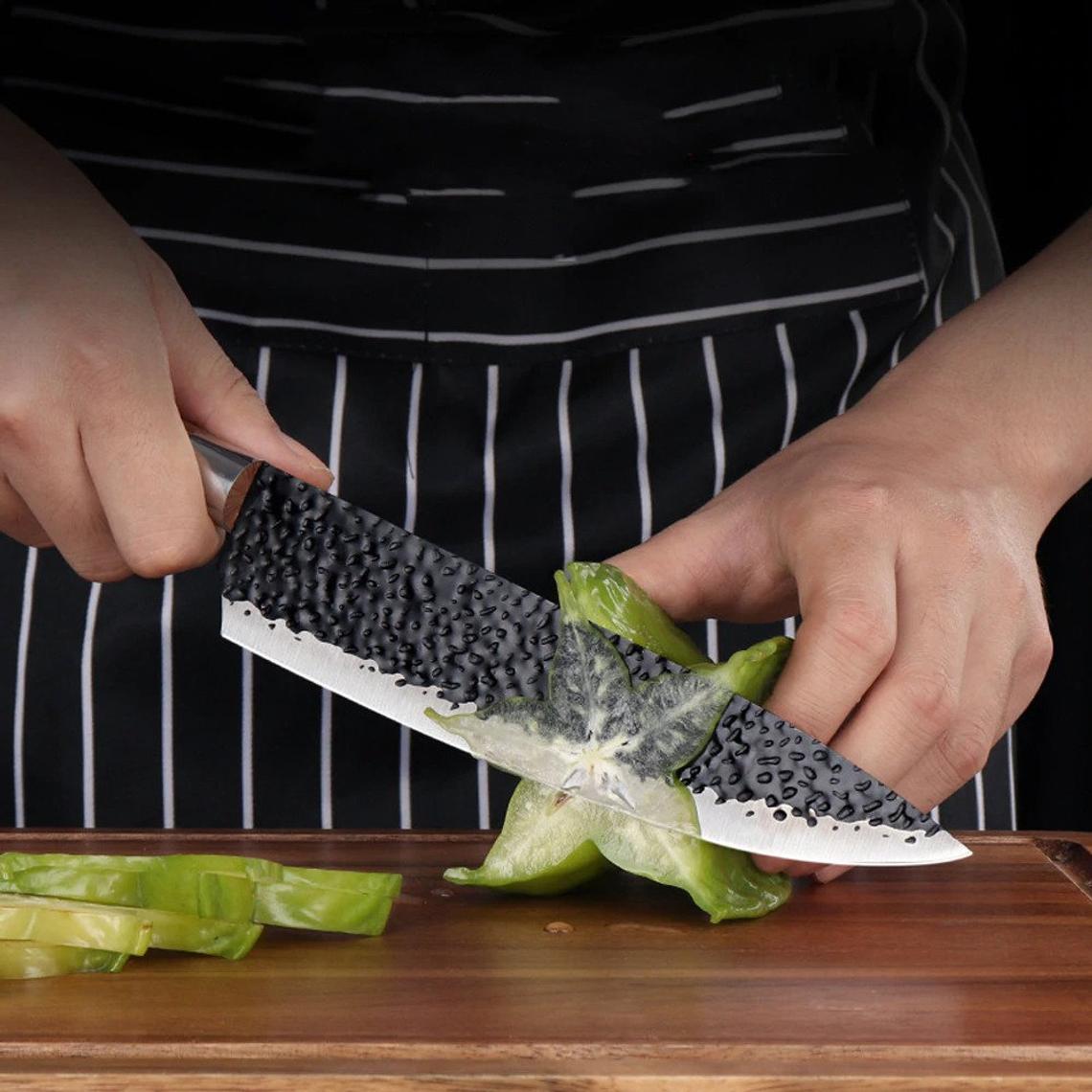 Chef Knife 4 Pc Set - Best Gift - Damascus Kitchen Knives Set High Quality Steel Perfect Gift for love - Free Gift Leather Sheath - SUSA KNIVES