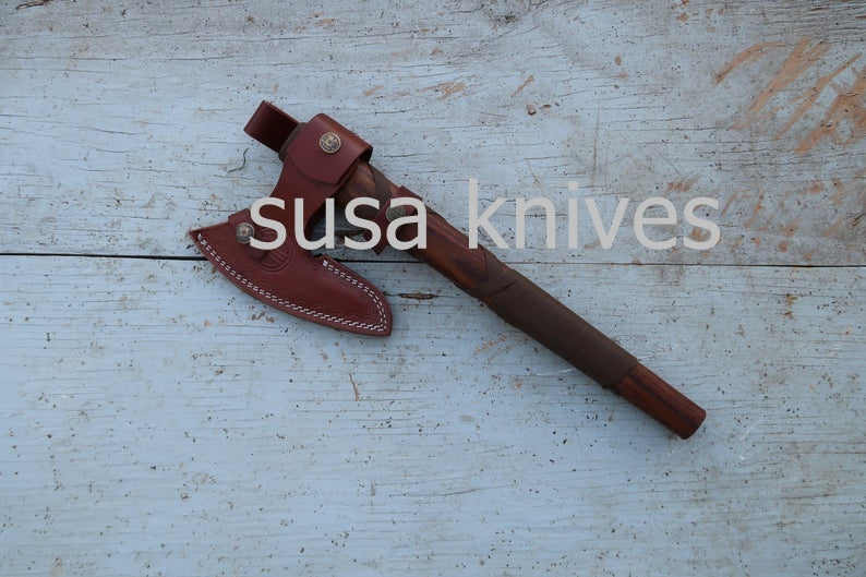 Handmade Damascus Steel Axe - SUSA KNIVES