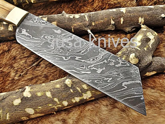 Handmade Damascus Steel Chef Knife Boxing day sale, Heartwarming gift, Wedding gift,Birthday gift, Gift for Mother,Cutlery,Kitchen & Dining, - SUSA KNIVES