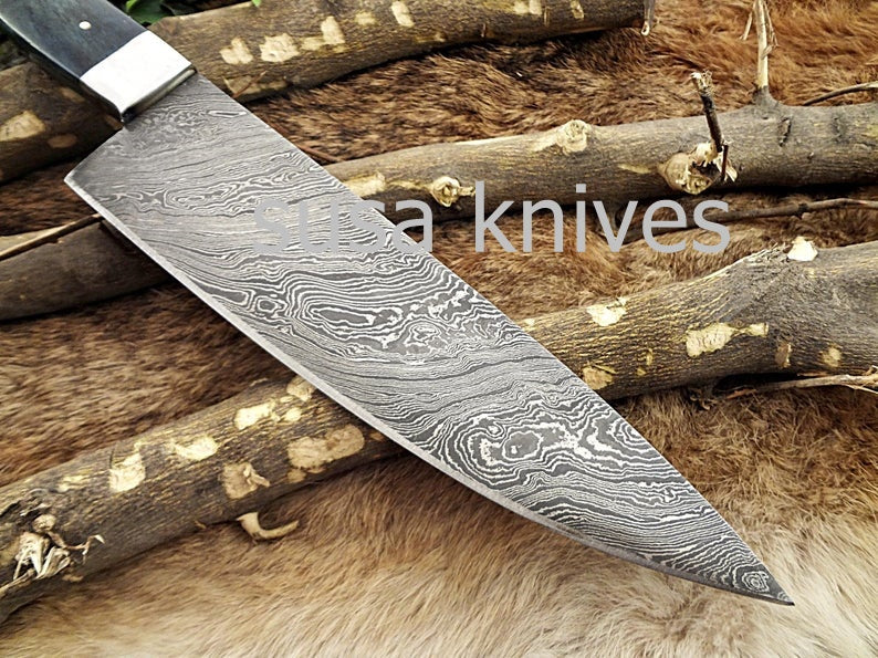 Handmade Damascus Steel Chef Knife Boxing day Sale, Heartwarming gift, Wedding gift,Birthday gift,Gift for Mother,Cutlery, Kitchen & Dining, - SUSA KNIVES
