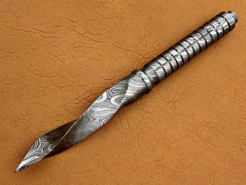 Custom Handmade Damascus Steel Kris Dagger Blade Knife - SUSA KNIVES