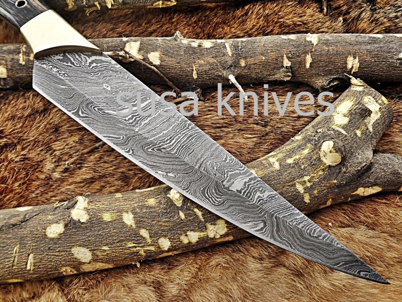 Handmade Damascus Steel Chef Knife Boxing day sale, Heartwarming gift, Wedding gift,Birthday gift,Gift for Mother,Cutlery, Kitchen & Dining, - SUSA KNIVES
