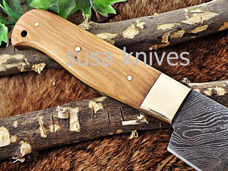 Handmade Damascus Steel Chef Knife Boxing day sale, Heartwarming gift, Wedding gift, Gift for her, Anniversary gift, Personalized gift - SUSA KNIVES