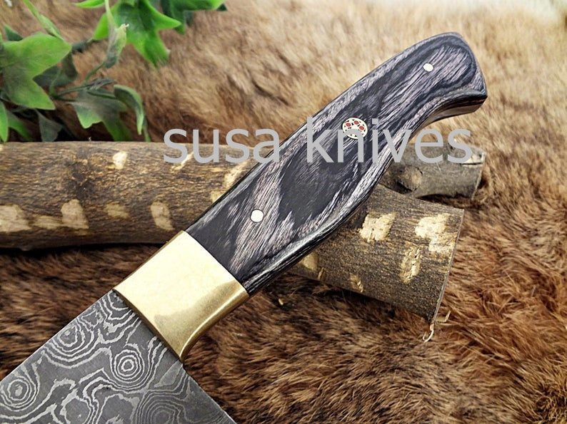 Handmade Damascus Steel Chef Knife Boxing day Sale, Gift, Bridesmaid gift, Birthday gift, Gift for Mother, Cutlery, Kitchen & Dining, - SUSA KNIVES