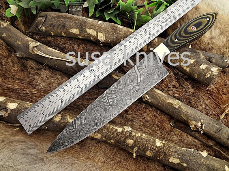 Handmade Damascus Steel Chef Knife Boxing day Sale, Heartwarming gift, Gift for her, Anniversary gift, Personalized gift, Housewarming gift, - SUSA KNIVES