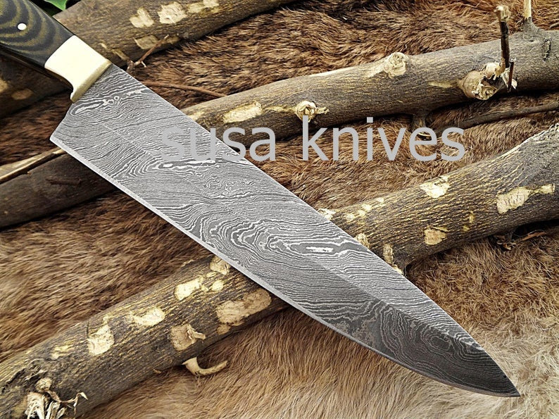 Handmade Damascus Steel Chef Knife Boxing day Sale, Heartwarming gift, Gift for her, Anniversary gift, Personalized gift, Housewarming gift, - SUSA KNIVES
