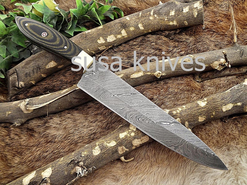 Handmade Damascus Steel Chef Knife Boxing day Sale, Heartwarming gift, Gift for her, Anniversary gift, Personalized gift, Housewarming gift, - SUSA KNIVES