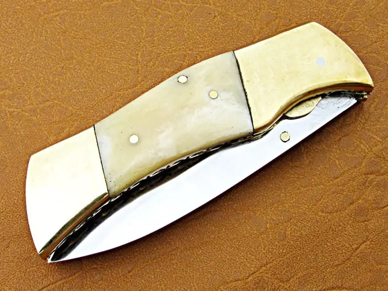 Custom Handmade Stainless Steel Folding Pocket Knife - SUSA KNIVES