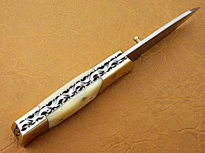 Custom Handmade Stainless Steel Folding Pocket Knife - SUSA KNIVES
