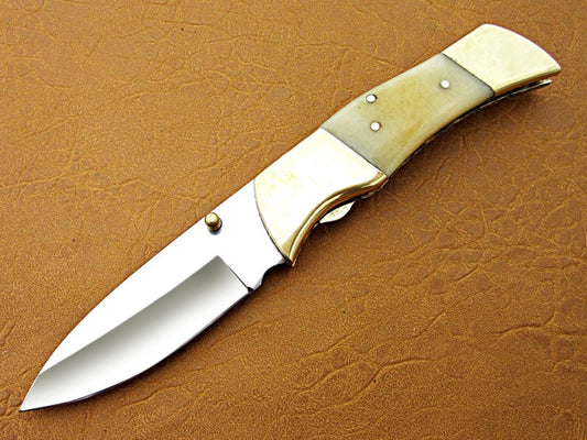 Custom Handmade Stainless Steel Folding Pocket Knife - SUSA KNIVES