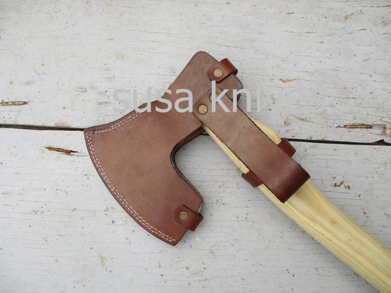 Handmade Damascus Steel Axe - SUSA KNIVES