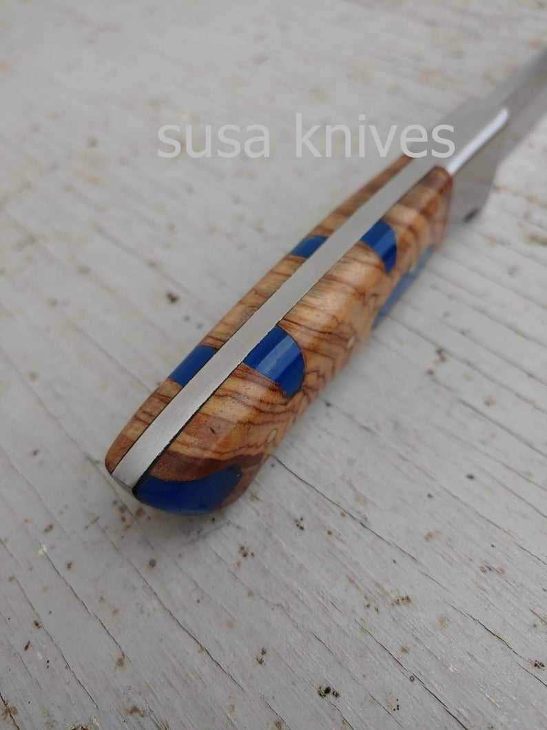 Custom Handmade Damascus Steel Skinner Knive - SUSA KNIVES