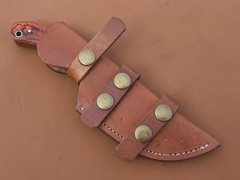 Custom Handmade Damascus Steel Tracker Hunting Knife - SUSA KNIVES