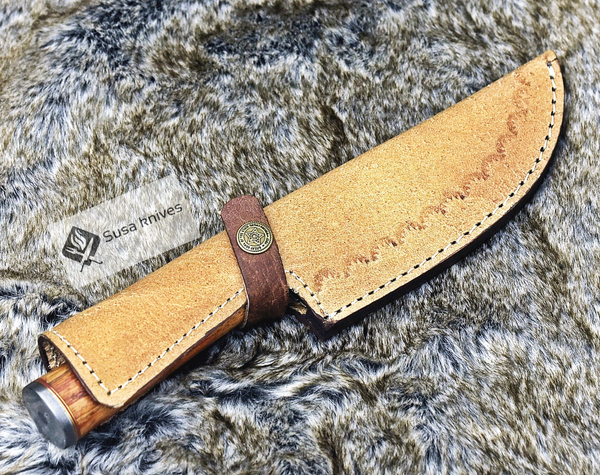 DAMASCUS STEEL PRO CHEF KNIFE, 10.5", DAMASCUS STEEL BLADE, EXOTIC RED MERANTI WOOD HANDLE, CUSTOM FULL TANG FIXED BLADE CHEF'S KNIFE - SUSA KNIVES