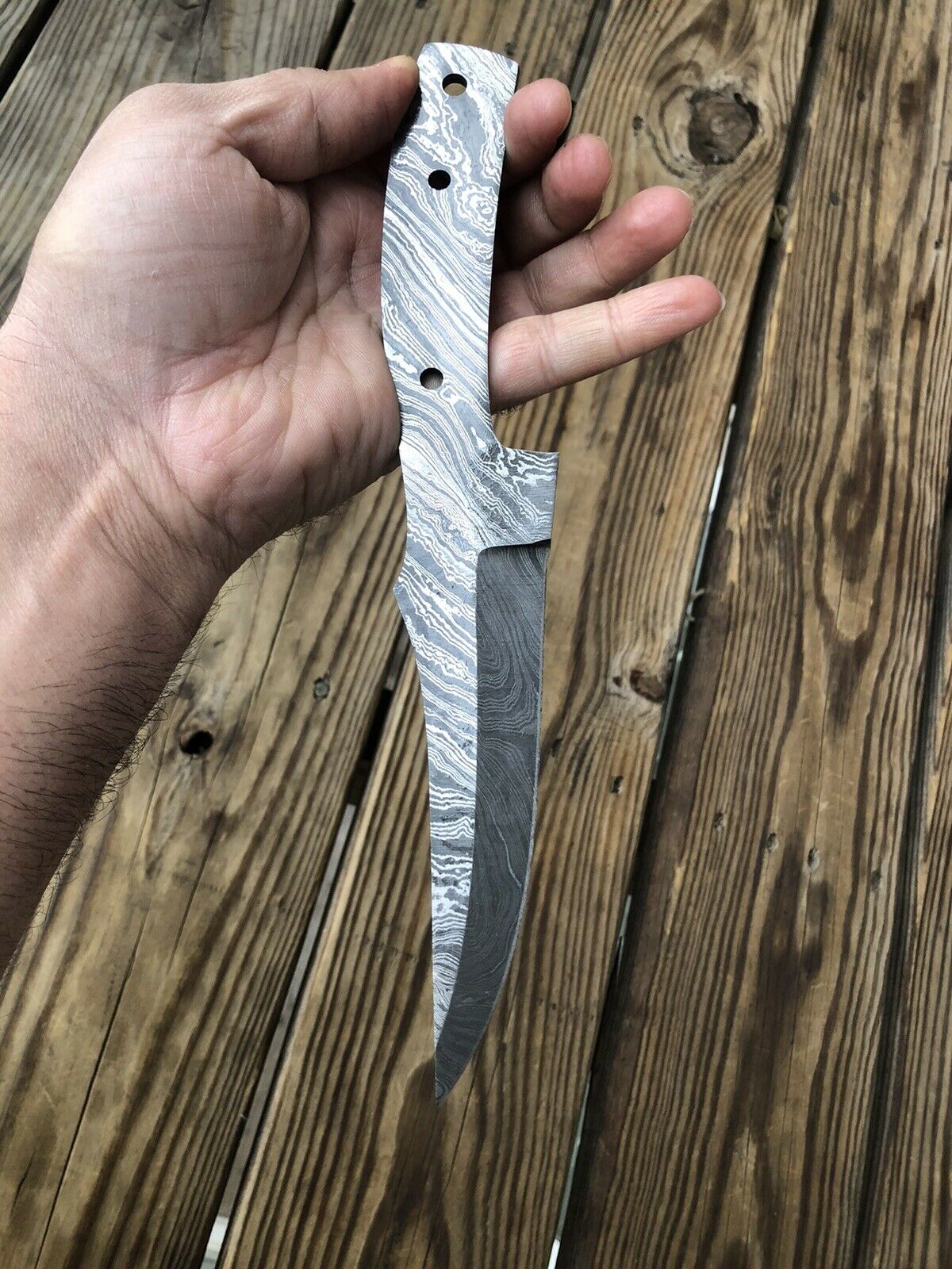 HAND FORGED DAMASCUS STEEL Hunting Hunting Knife BLANK BLADE FULL TANG - SUSA KNIVES