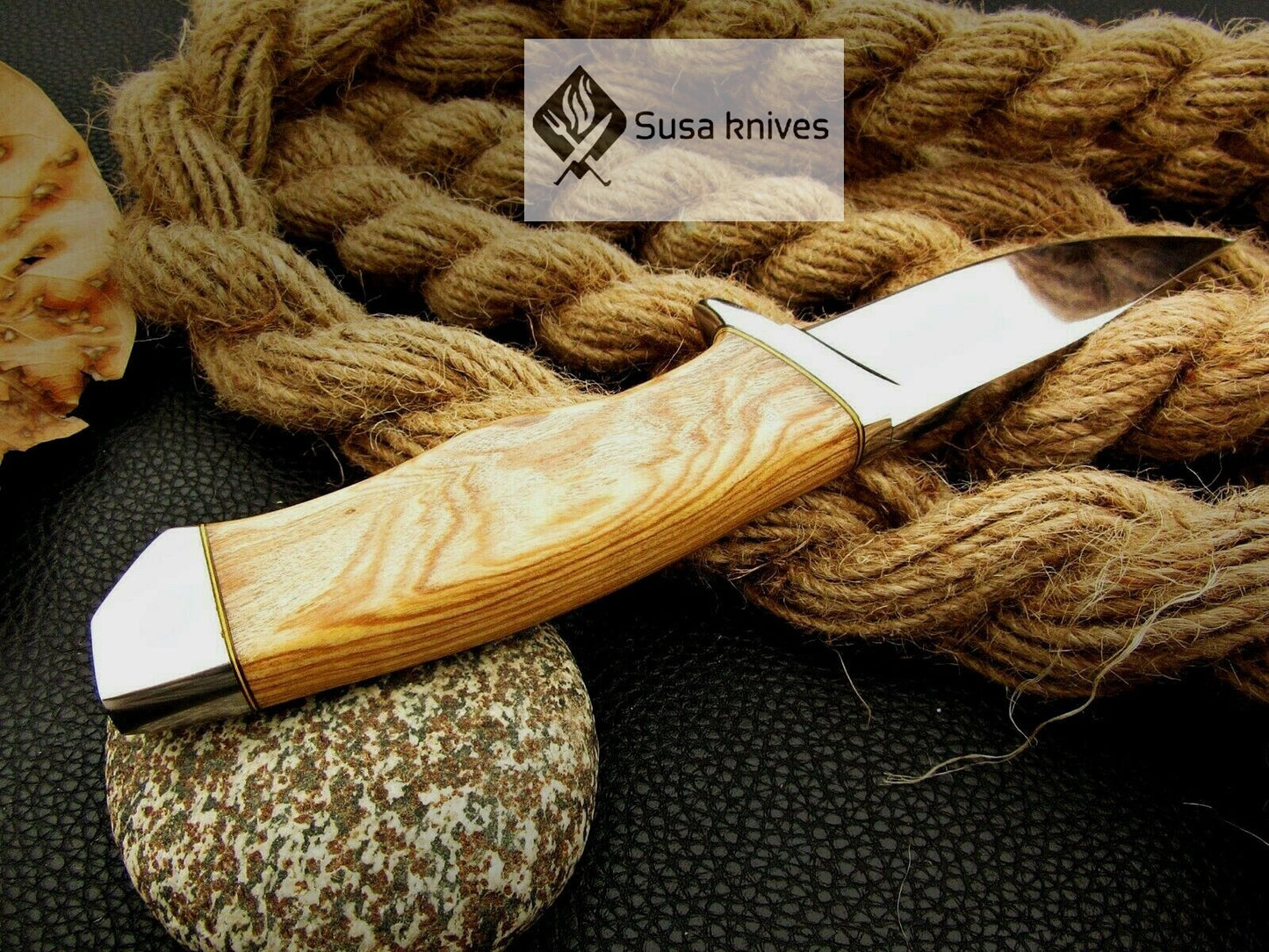 CUSTOM MADE, MIRROR POLISHED 440 C ,OUTDOOR JUNGLE HUNTING / FIGHTING CLAW KNIFE - SUSA KNIVES