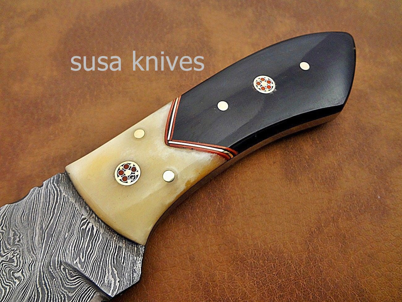 Custom hand crafted Damascus steel Moqen,s Knife (Special Sale) - SUSA KNIVES