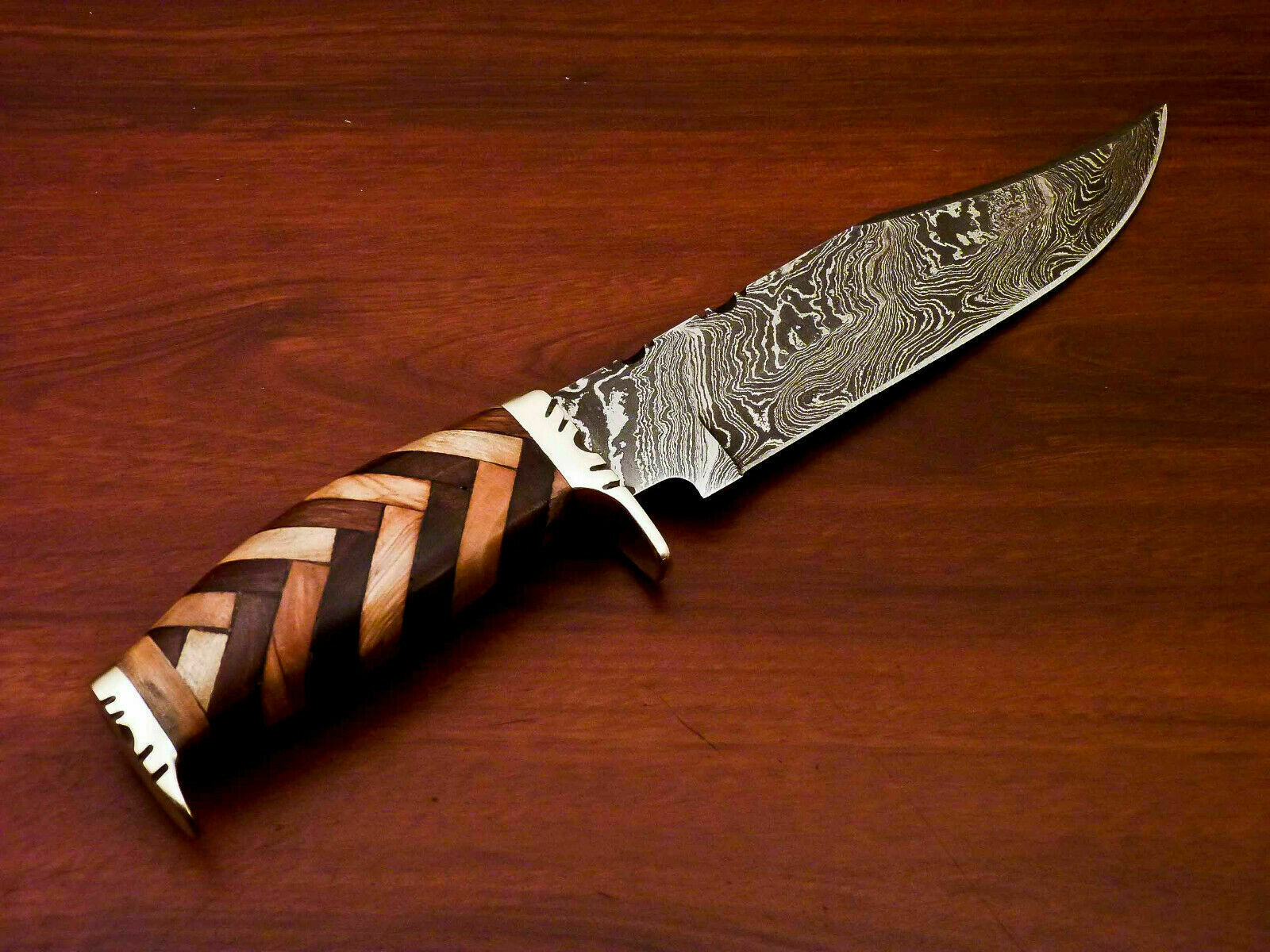 Amazing Custom Handmade Damascus Steel Hunting Knife " - SUSA KNIVES