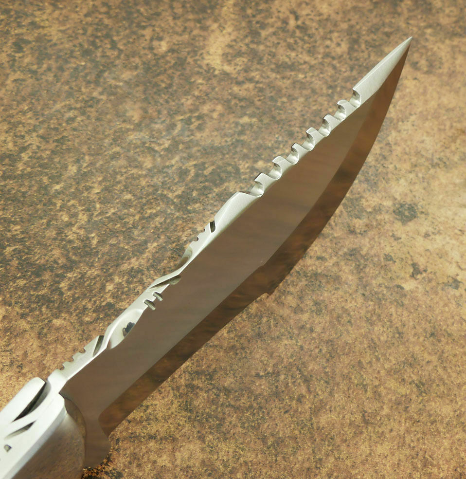 Beautiful Custom Handmade D2 Steel Tracker Knife | Sheath | Ram Horn Handle3 - SUSA KNIVES