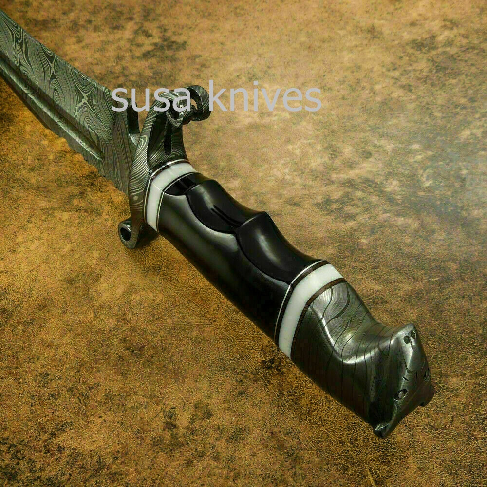Brand New Custom Handmade Damascus Steel Hunting Kukri Knife - SUSA KNIVES