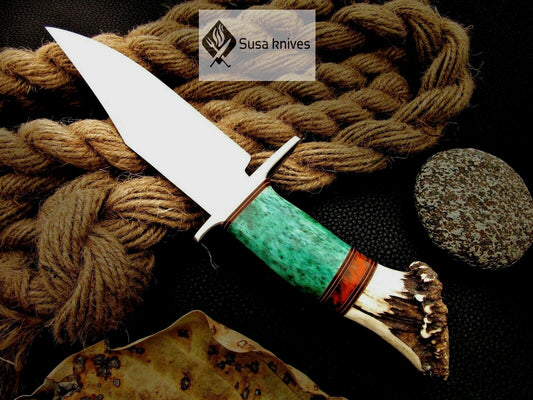 CUSTOM MADE, MIRROR POLISHED 440 C ,OUTDOOR JUNGLE HUNTING / FIGHTING CLAW KNIFE - SUSA KNIVES