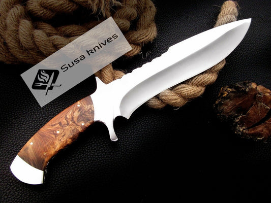 CUSTOM MADE, 440 C ,OUTDOOR JUNGLE HUNTING SURVIVAL FIGHTING CLAW BOWIE KNIFE - SUSA KNIVES