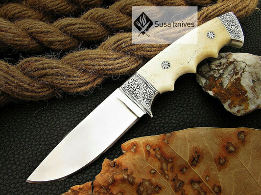 HANDMADE OUTCLASS ENGRAVED, HUNTING/FIGHTING CLAW KNIFE 440C MIRROR POLISHED - SUSA KNIVES