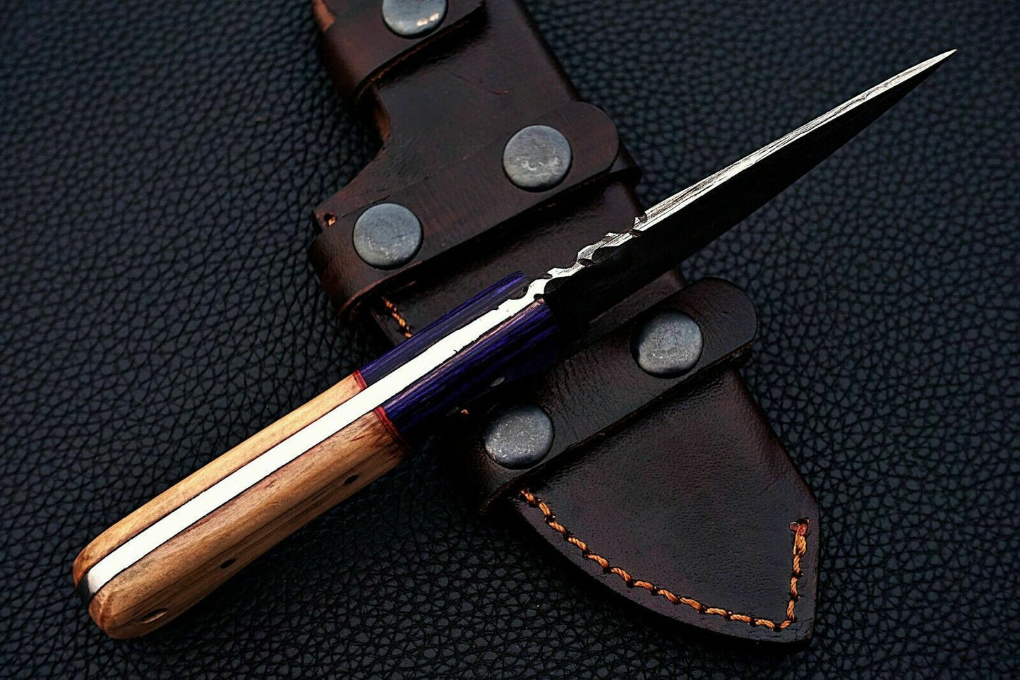 CUSTOM HAND MADE DAMASCUS STEEL HUNTING SKINNER KNIFE. - SUSA KNIVES