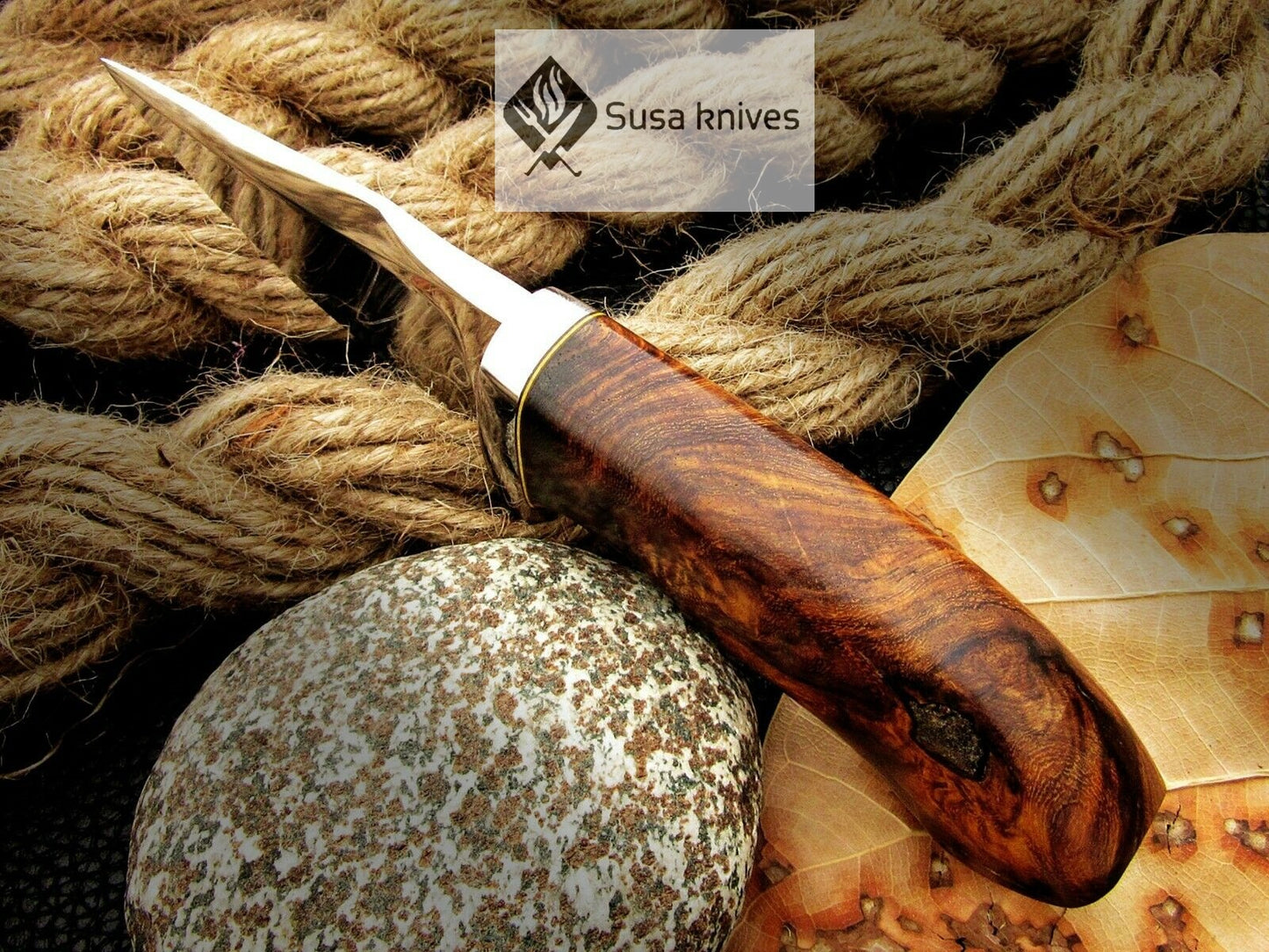 CUSTOM MADE, MIRROR POLISHED 440 C ,OUTDOOR JUNGLE HUNTING / FIGHTING CLAW KNIFE - SUSA KNIVES