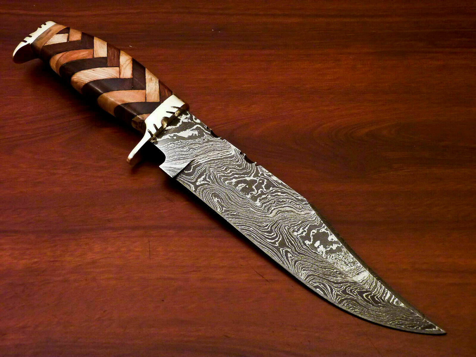 Amazing Custom Handmade Damascus Steel Hunting Knife " - SUSA KNIVES