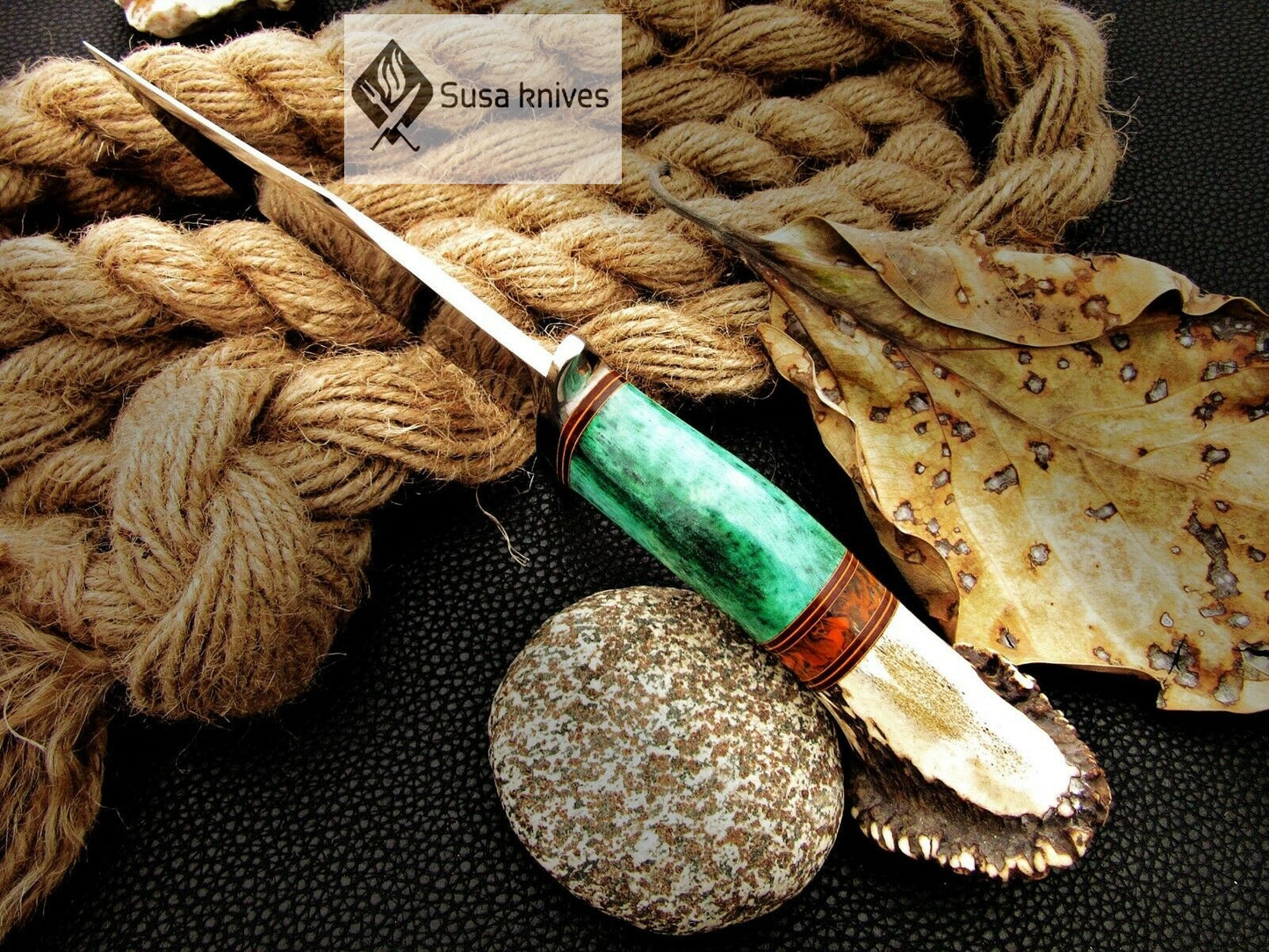 CUSTOM MADE, MIRROR POLISHED 440 C ,OUTDOOR JUNGLE HUNTING / FIGHTING CLAW KNIFE - SUSA KNIVES