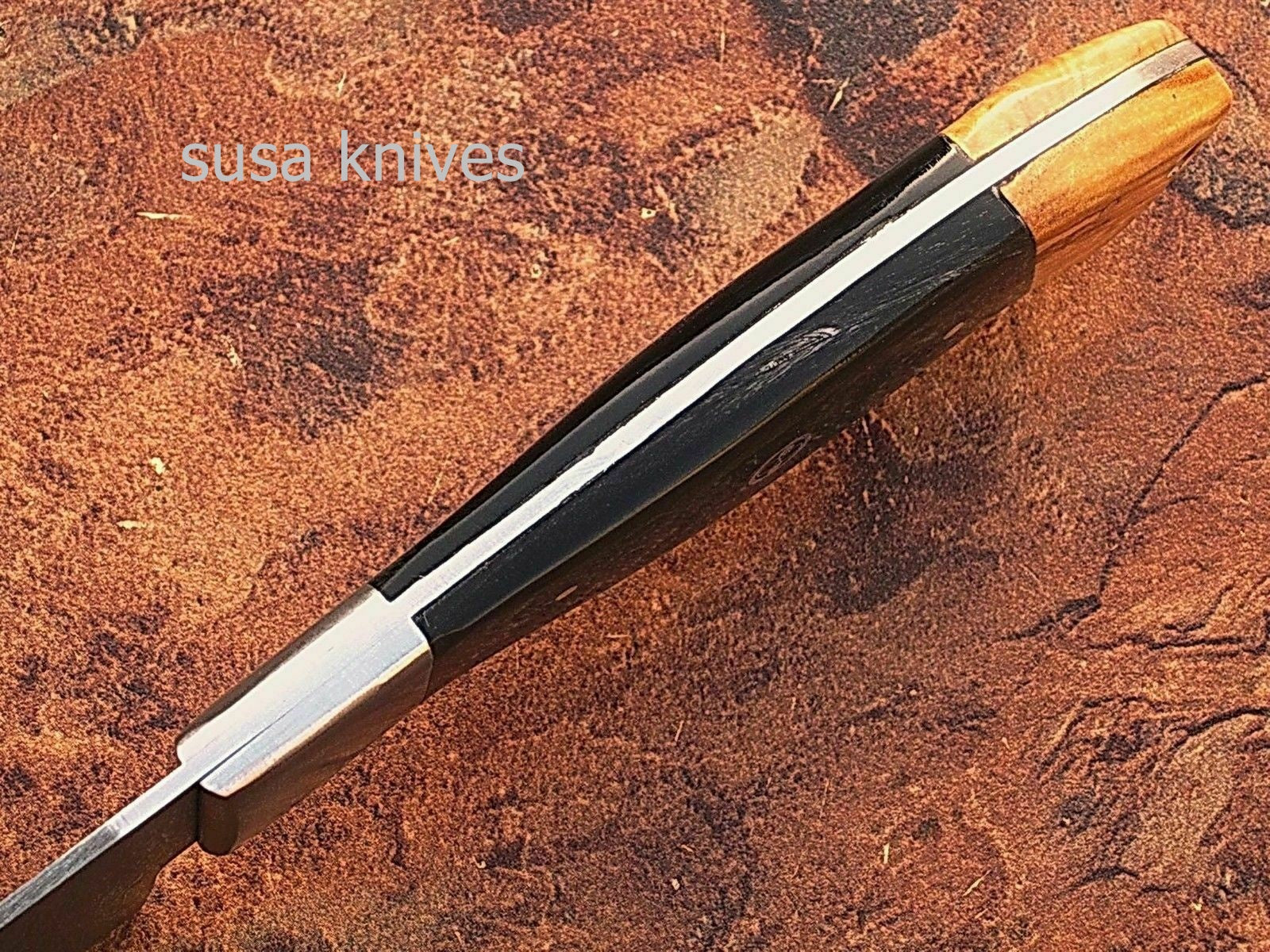 CUSTOM MADE DAMASCUS BLADE 4Pcs. CHEF/KITCHEN KNIVES SET - SUSA KNIVES