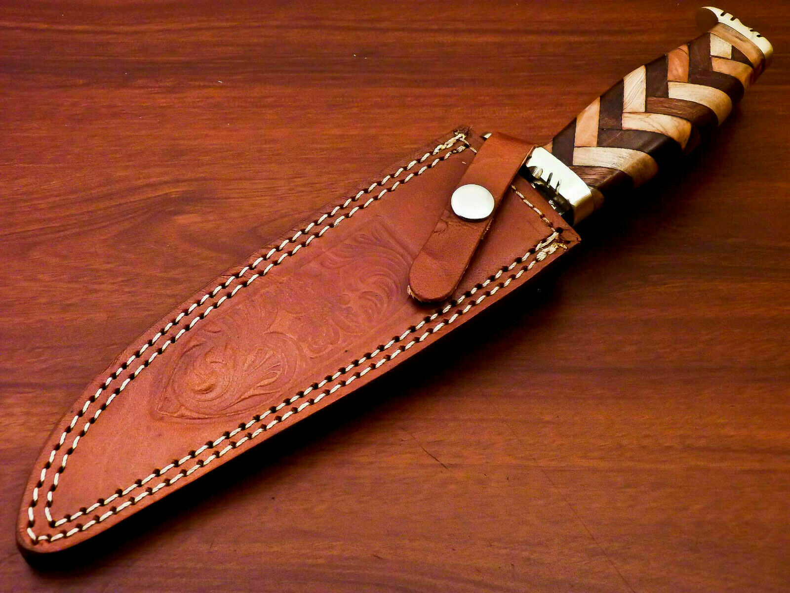 Amazing Custom Handmade Damascus Steel Hunting Knife " - SUSA KNIVES