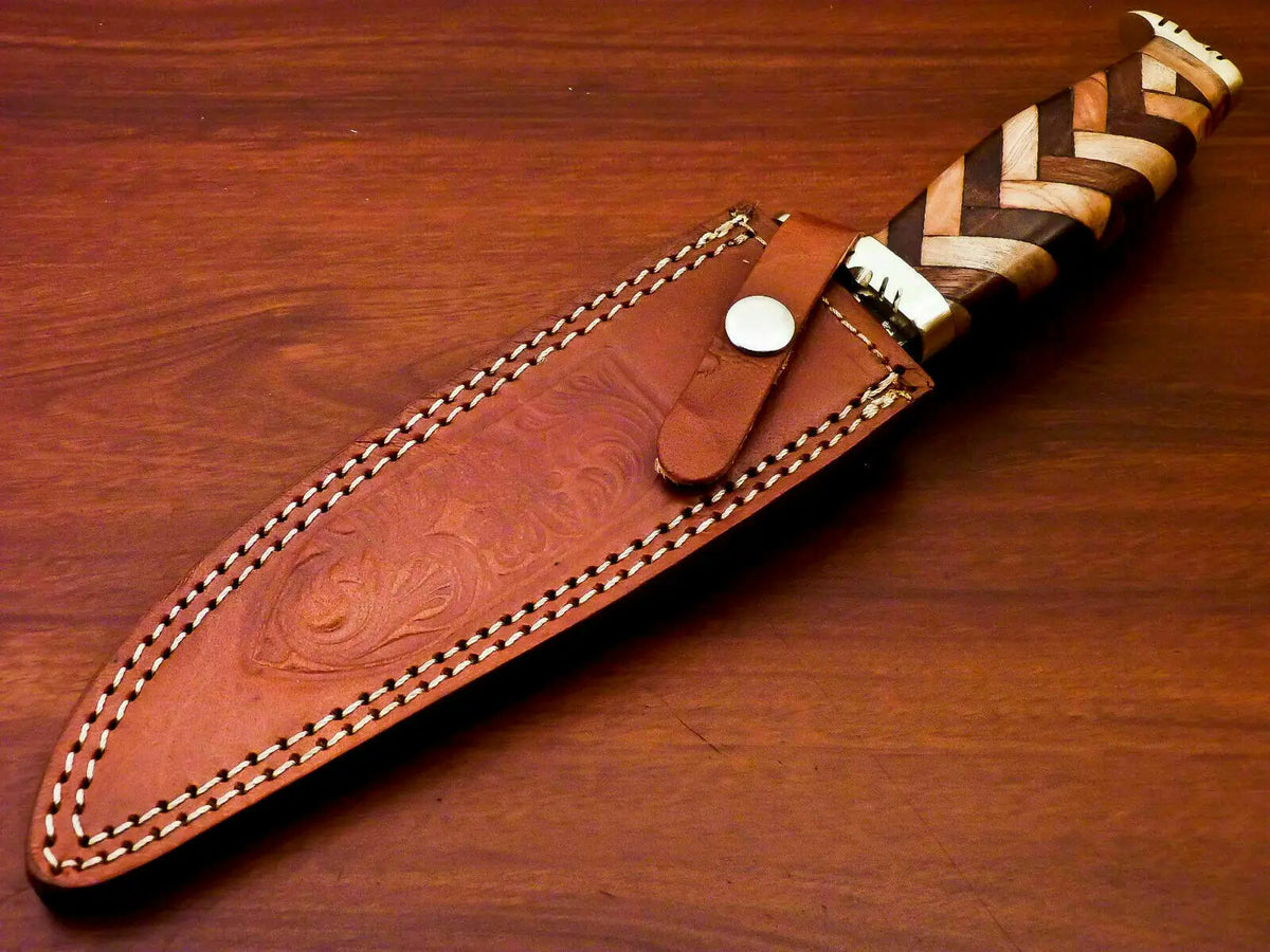 Amazing Custom Handmade Damascus Steel Hunting Knife " - SUSA KNIVES