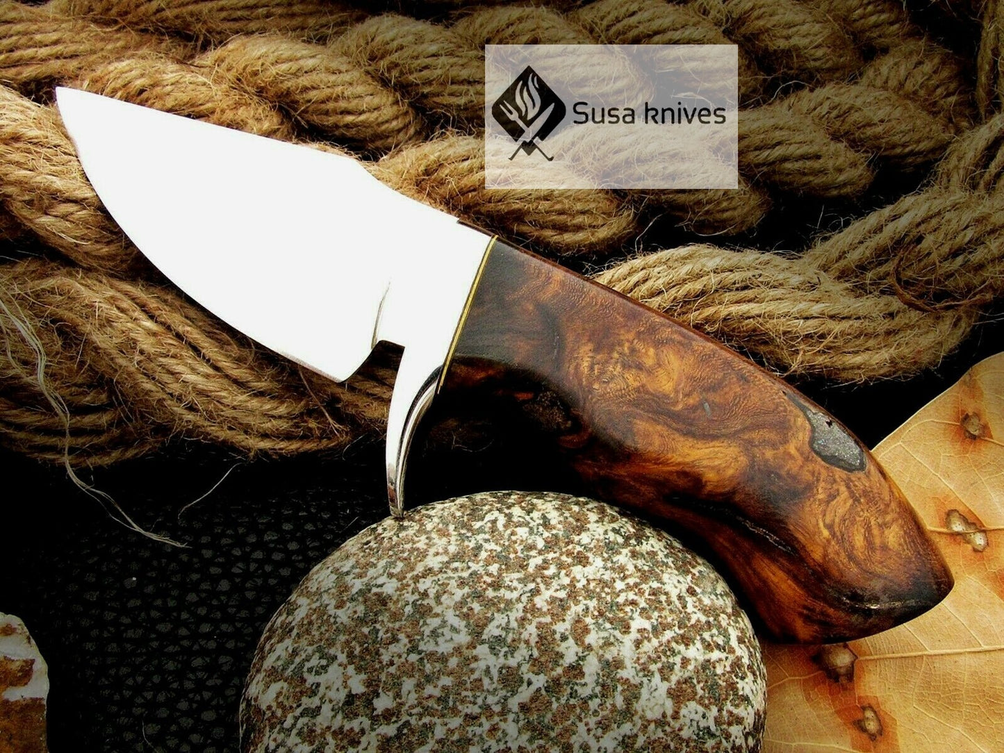 CUSTOM MADE, MIRROR POLISHED 440 C ,OUTDOOR JUNGLE HUNTING / FIGHTING CLAW KNIFE - SUSA KNIVES