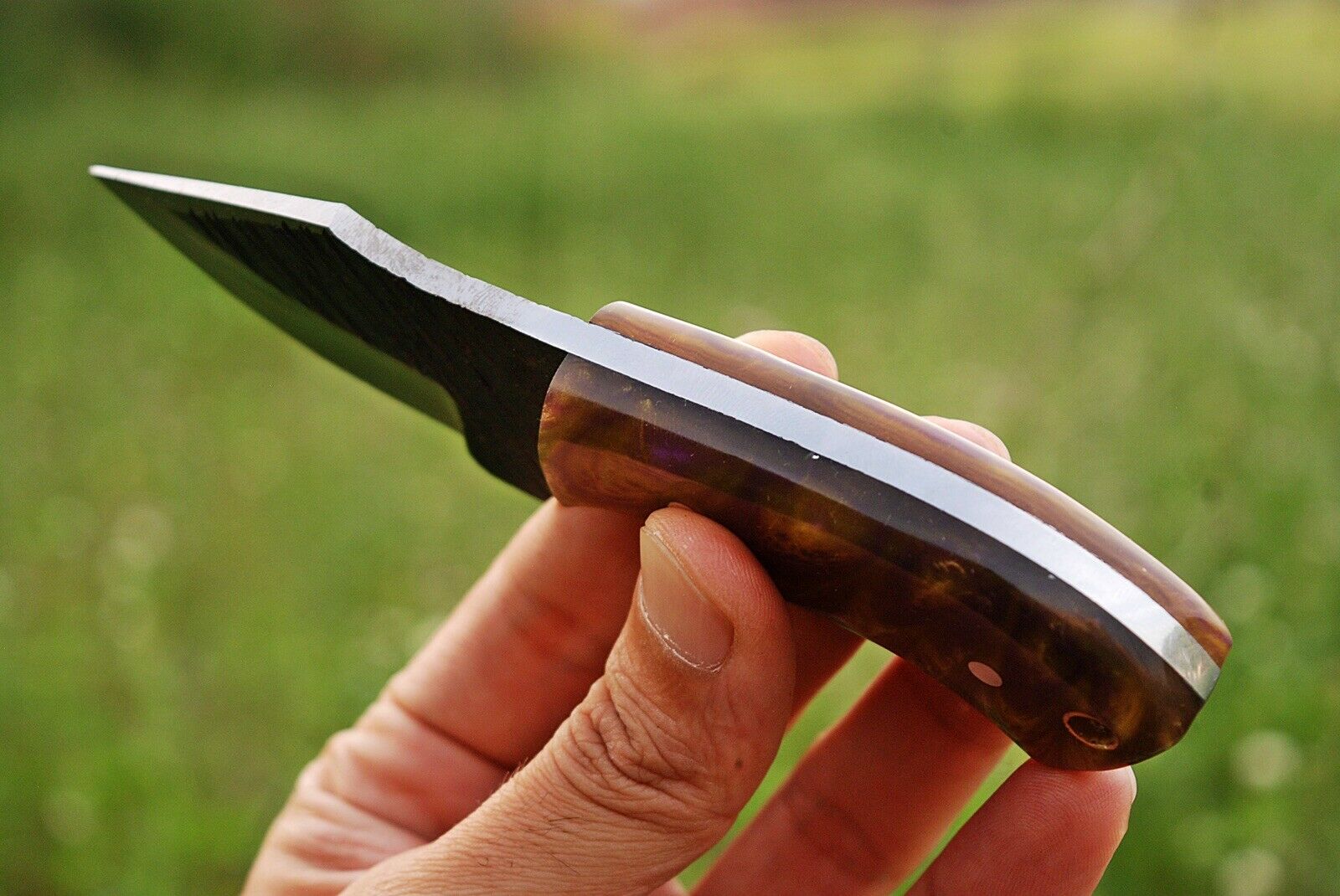 Custom hand Forged Railroad Spike Carbon Steel Fixed Blade Knife Q - SUSA KNIVES