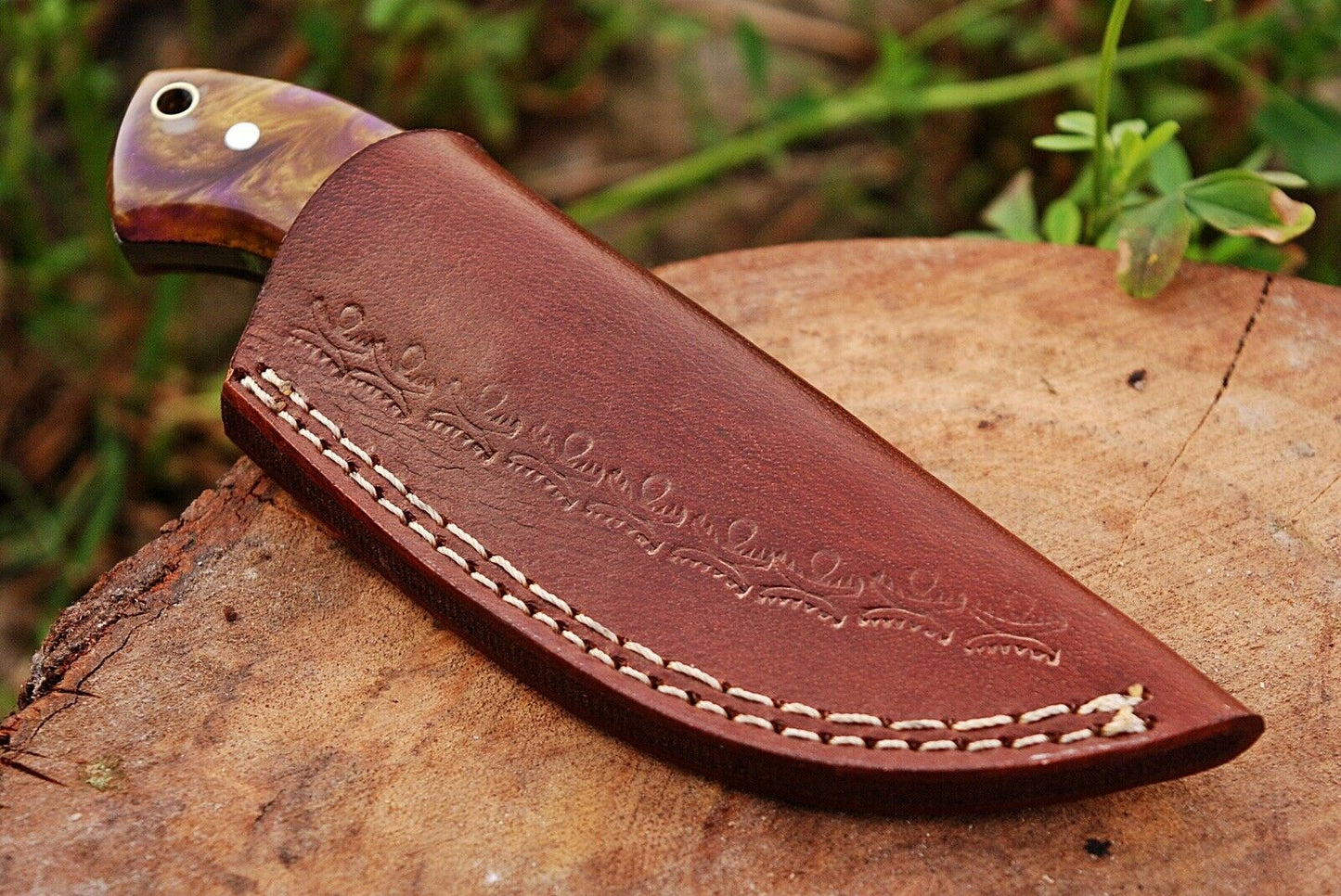 Custom hand Forged Railroad Spike Carbon Steel Fixed Blade Knife Q - SUSA KNIVES