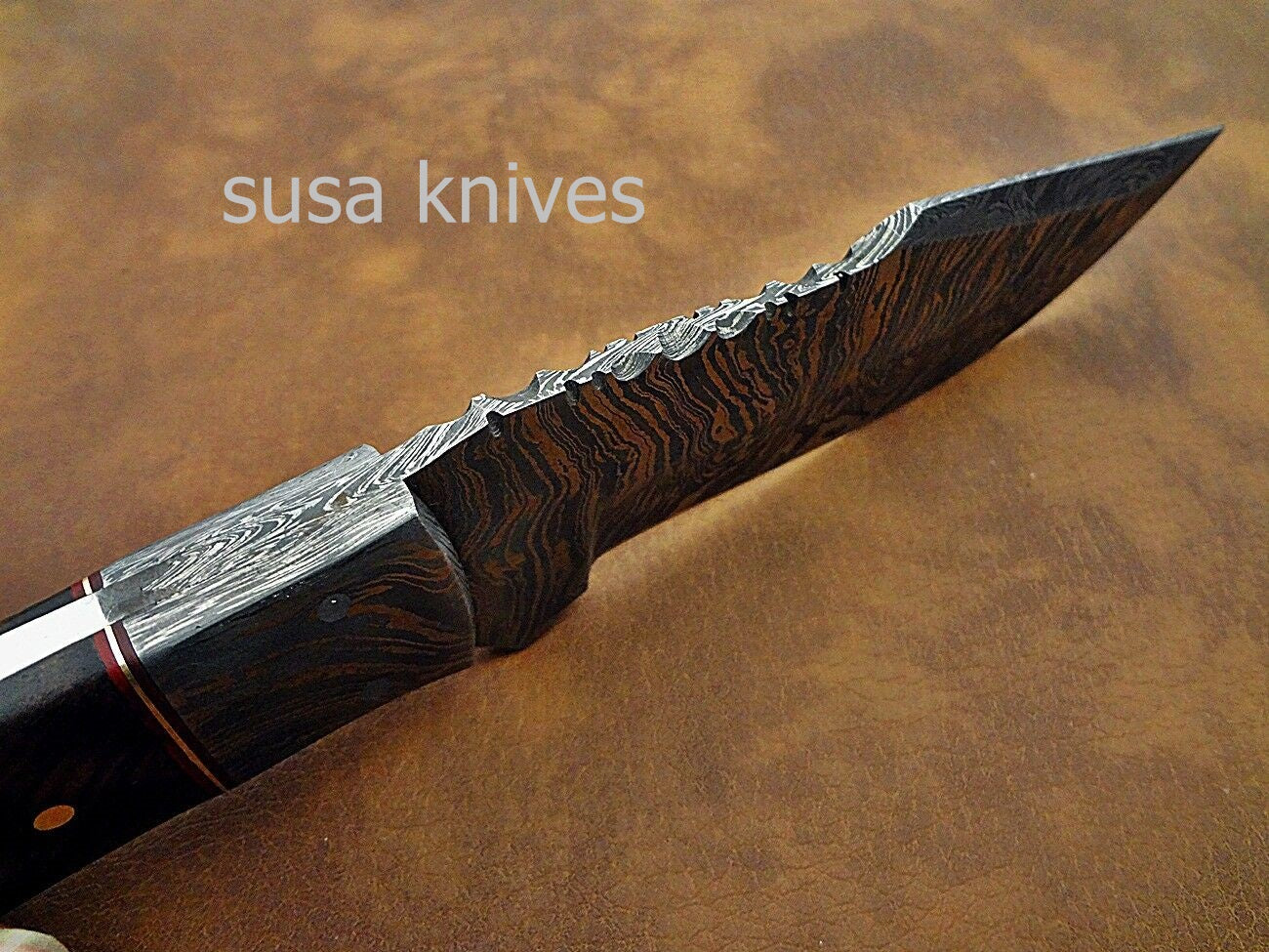 Custom made Moqen,s Damascus steel Hunting knife - SUSA KNIVES