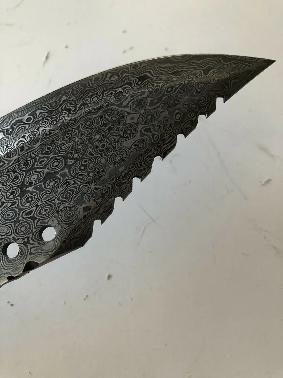 HAND FORGED DAMASCUS STEEL Hunting Tracker Knife w/ Damascus Handle - SUSA KNIVES