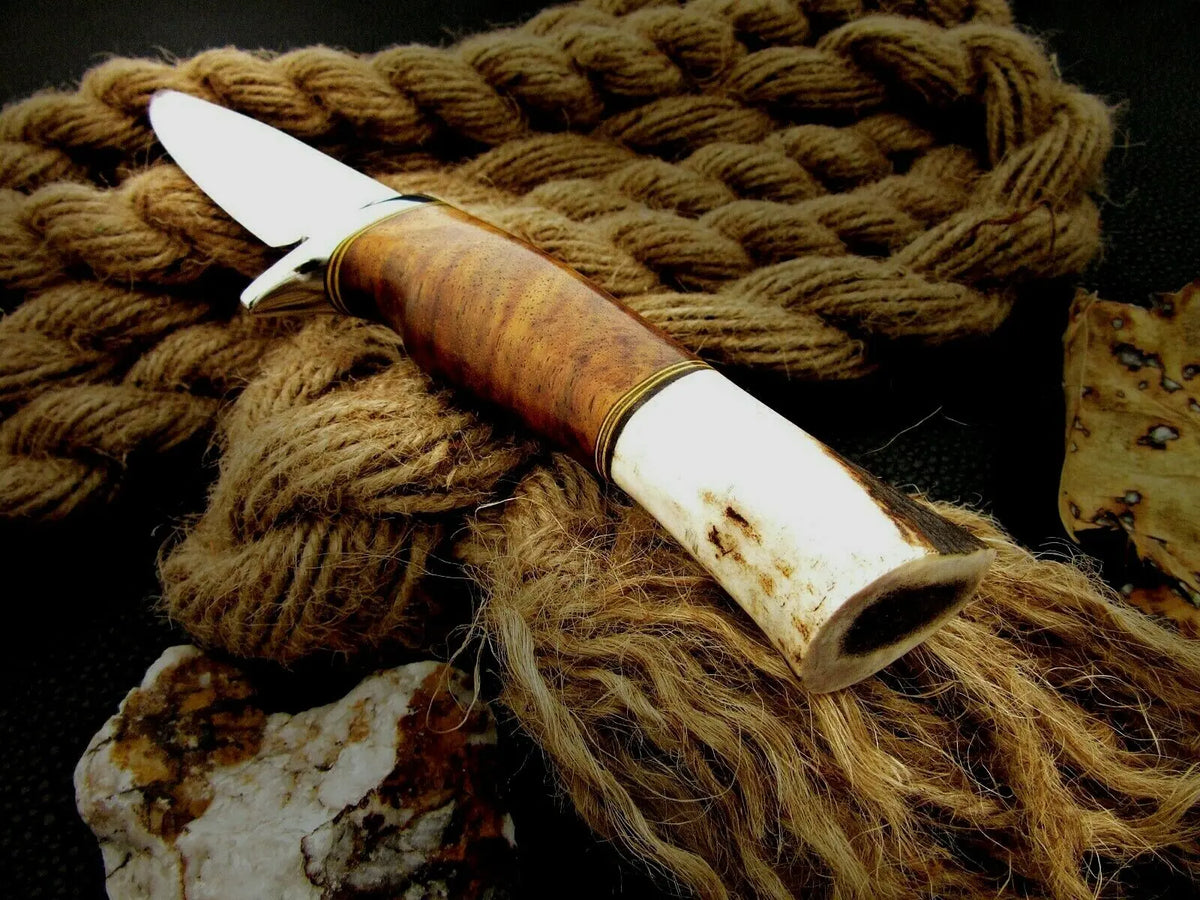 CUSTOM MADE, MIRROR POLISHED 440 C ,OUTDOOR JUNGLE HUNTING / FIGHTING CLAW KNIFE - SUSA KNIVES