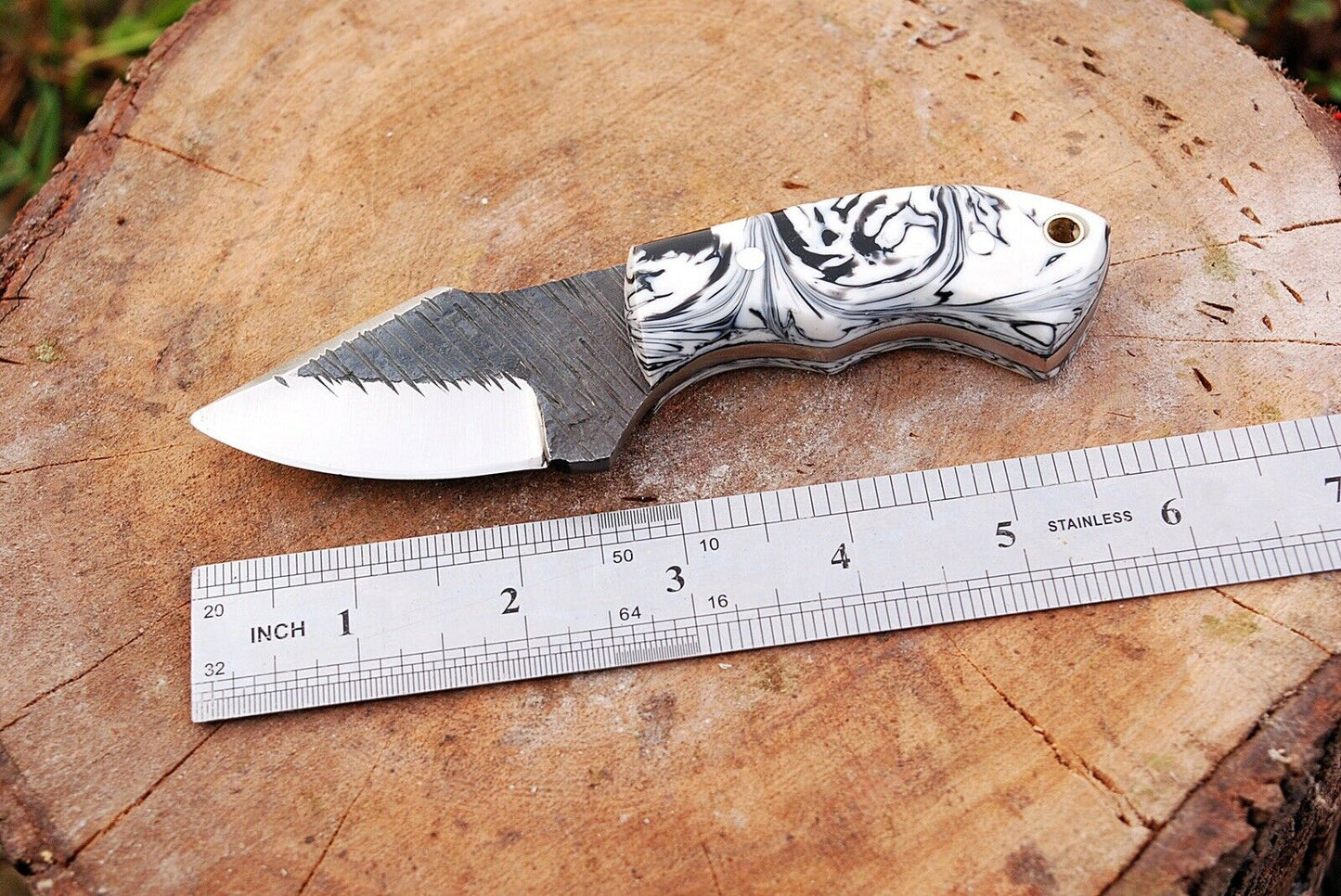 Custom hand Forged Railroad Spike Carbon Steel Fixed Blade Knife Q - SUSA KNIVES
