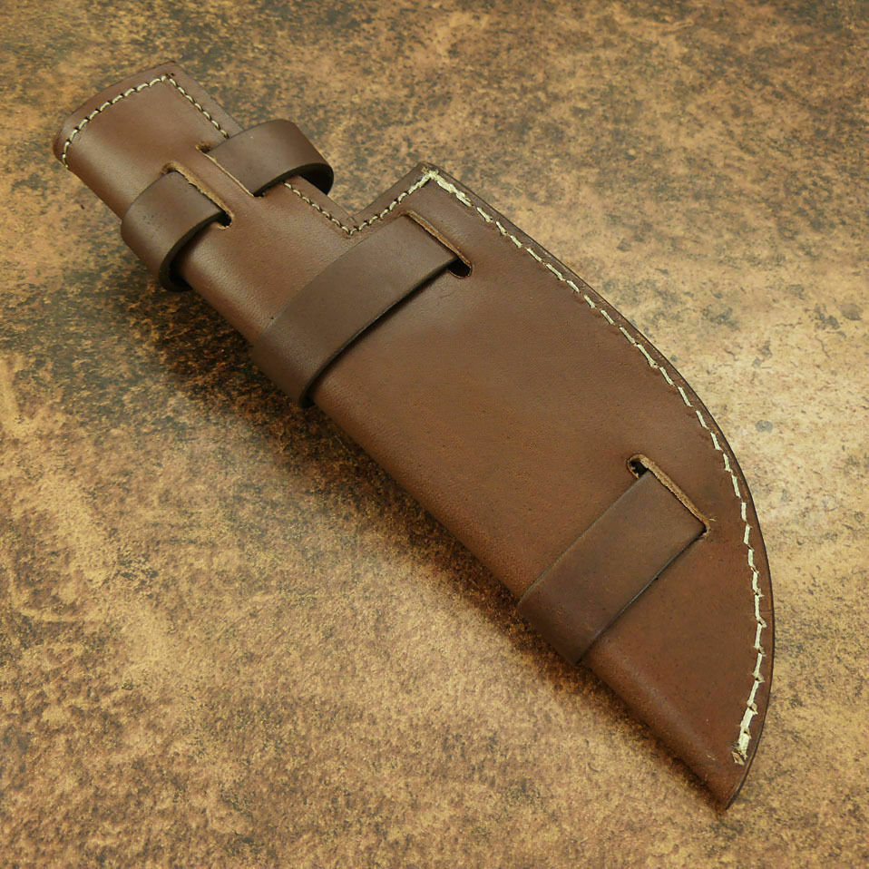 Beautiful Custom Handmade D2 Steel Tracker Knife | Sheath | Ram Horn Handle3 - SUSA KNIVES