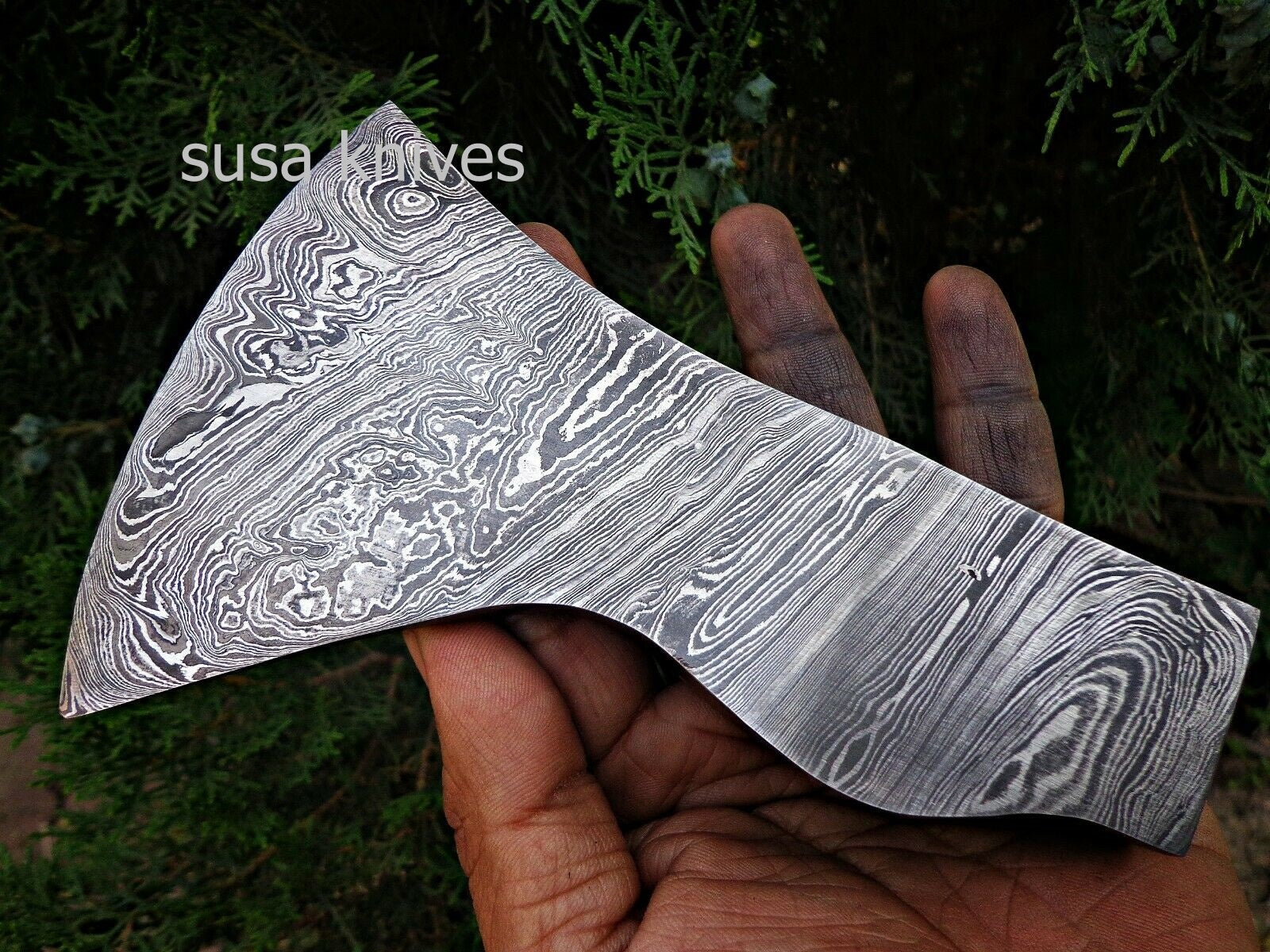 Custom Handmade Damascus Tomahawk Damascus steel Blank Axe Head, Hatchet Blank A - SUSA KNIVES